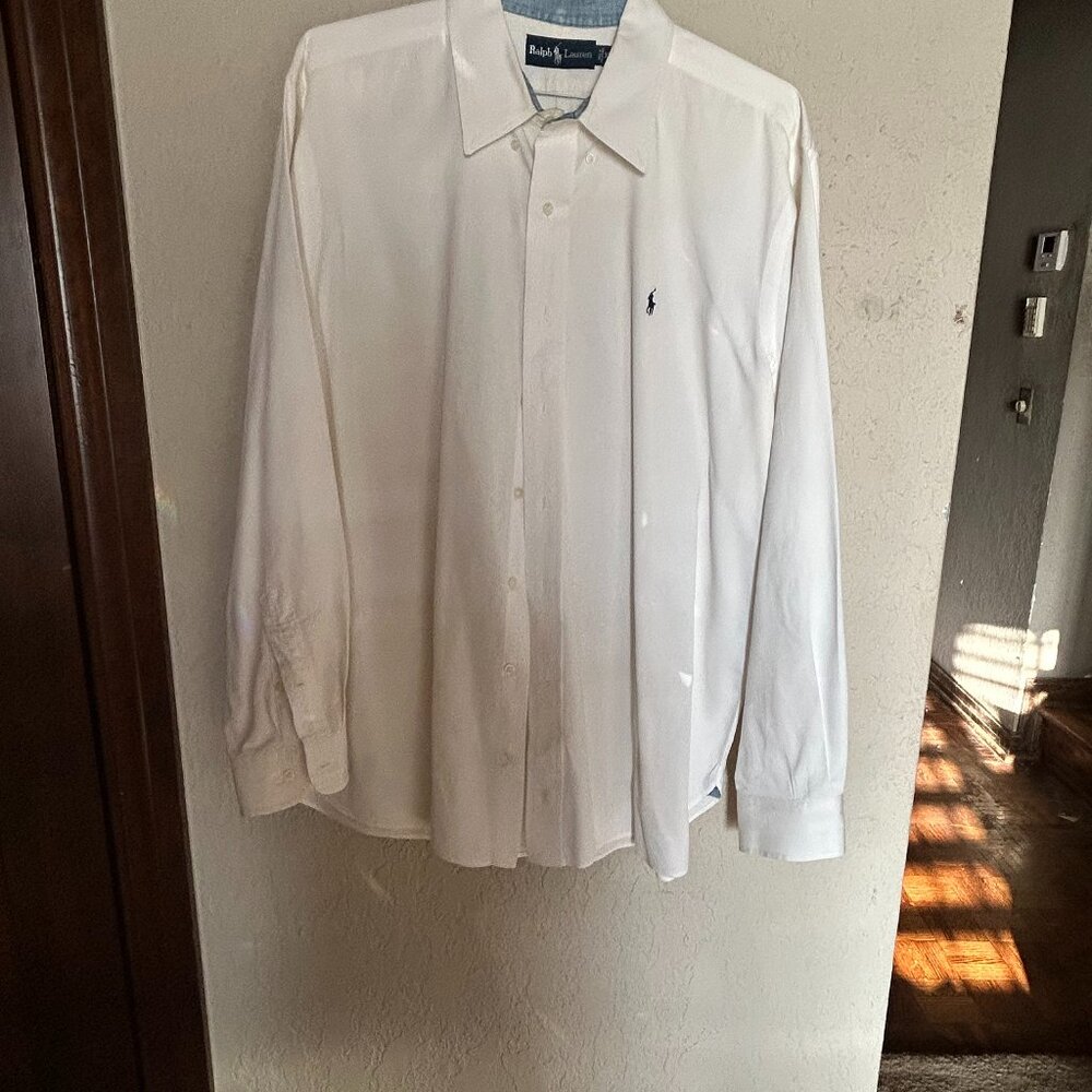 Ralph Lauren Men's White Oxford Shirt XL